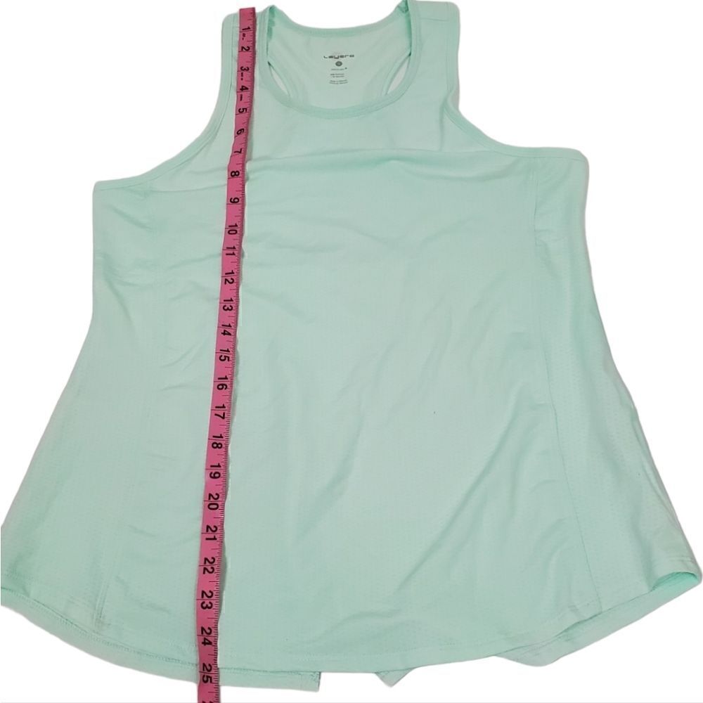 Layers Quick Dry Split Back Racer Tank Top Small - Picture 4 of 7